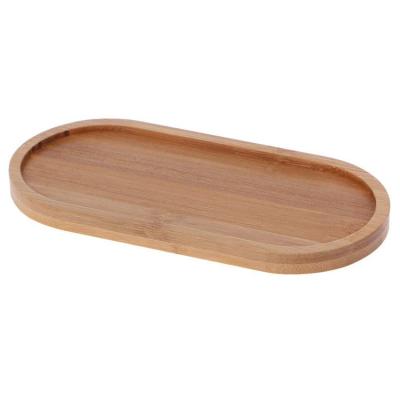 China Kitchen Top Selling Guaranteed Quality Mini Plant Flower Stand Oval Bamboo Serving Tray for sale