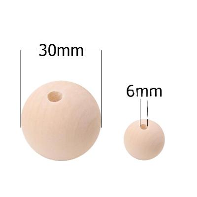 China China Wholesale Custom Round Decoration 8mm To 6cm Wooden Balls Wooden Beads For Decor for sale