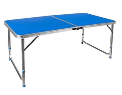 China Unify Table Foldable Plastic Outdoor Long Table Table With Metal Tube for sale