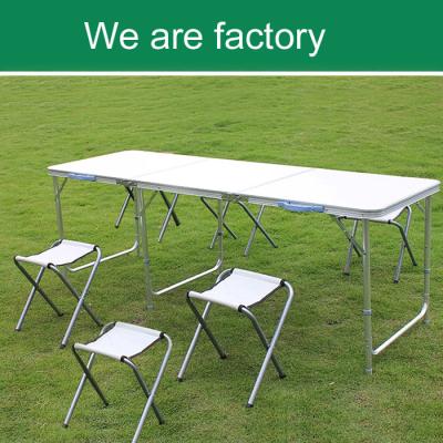 China Portable Outdoor Table Easel Camping Picnic Dining Folding Aluminum Outdoor Table Furniture for sale