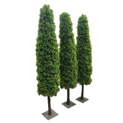 China Simulation Luxury High Quality Topiary Artificial Outdoor Cypress Tree Morden Plants Tower Anti-UV Tree for sale