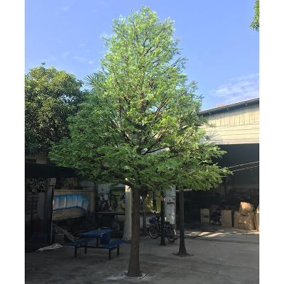 China New designed environment friendly outdoor tall artificial tree mall metasequoia tree most realistic cheap fiberglass 4m tall for sale