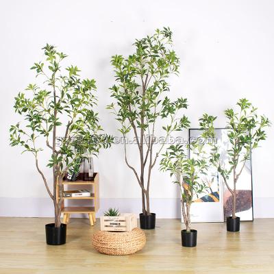 China Morden Decoration Luxury Wholesale Indoor Artificial Plants Plastic Bonsai Tree With Pot Japanese Faux Simulation Plant for sale