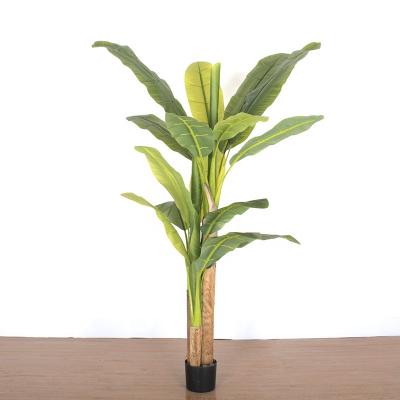 China Large Environmental Plastic Artificial Banana Tree 3m Banana Tree For Sale for sale