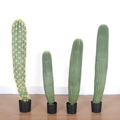 China Environmental Friendly Large Artificial Cactus Plants Home Indoor Plastic Cacti Plants Decor Artificial Cactus For Decoration for sale