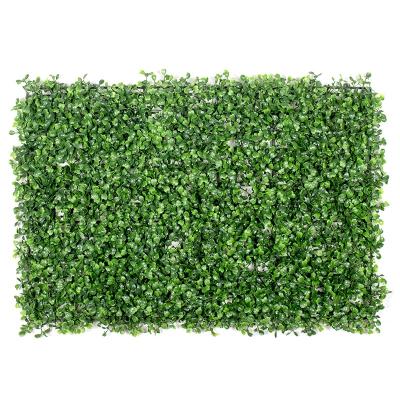 China Latest Environmental Exported Evergreen Artificial Faux Hedge Panels Boxwood Panel Hedge Roll For Landscaping for sale