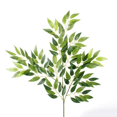 China Environmental Home Decorative Plastic Tree Artificial Eucalyptus Leaves Artificial Leaf Branch for sale