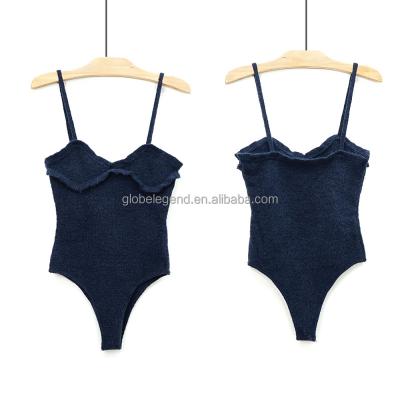 China Women Breathable Sexy Sweater Back Hollow Underwear Suits Winter Jumpsuit Lingerie Sexy Backless Sweater Jumpsuit for sale