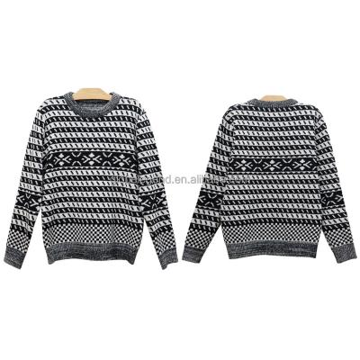 China Just Custom Made Anti-wrinkle Island Christmas Crewneck Sweater Knit Sweater For Men for sale