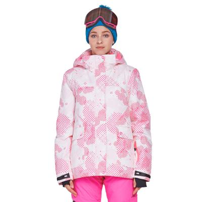 China Lady Waterproof Ski Jacket Mountain Fashion Women Snow Anorak Breathable Anti-UV Female Warm Snowboard Coat For Skiing Hiking for sale