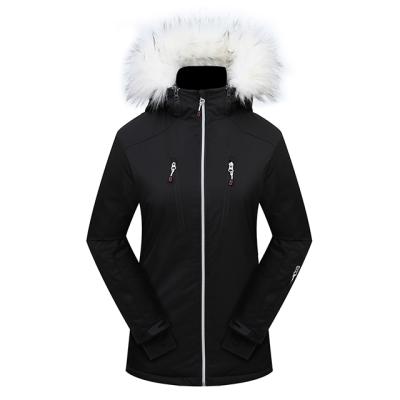 China Ladies Fur Coats Woman Anti-UV Waterproof 10000 Mm Windproof Clothing Ski Jacket Wear Wholesale Winter For Women for sale