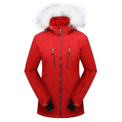 China Fleece Snow Fur Coat Anti-UV Outdoor Females Waterproof Women Windproof Ski Jacket For Ladies Breathable Winter Warm Wear Clothes for sale