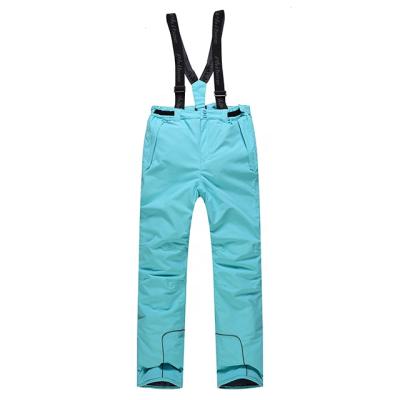 China Ski Pants Female Suspenders Anti-UV Thermal Waterproof Pants Suspender Women Snowboarding Winter Skiing for sale