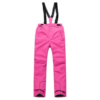 China Winter Windproof Waterproof Anti-UV Ski Snow Pants Outdoor Warm Suspender Girls Kids Thermal Stretch Ski Pants For Kids for sale