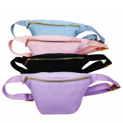 China High Quality Running No MOQ Nylon Belt Fanny Pack Metal Zipper Release Buckle Travel Sports Waist Bag Adjustable Strap for sale