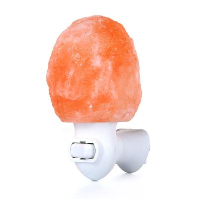 China Nature's Natural Shape Handcrafted Himalayan Salt Crystal Wall Plug in Night Light for sale