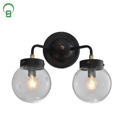 China Modern High Quality Indoor Modern Kitchen Decoration Metal Glass Around Wall Light for sale