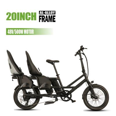 China Aluminum Alloy 20 Inch Power Cargo Electric Bike *2.4 Hub Electric Hybrid Motor Bike 20