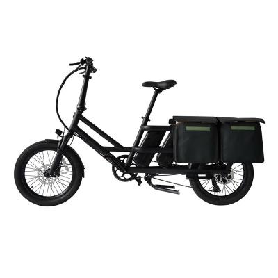 China Long Term 500w 48v 20ah Powerful Aluminum Alloy Electric Bicycle Ebike 20 Inch Fat Tire Cargo Bike For Cargo Delivery With Child Seats for sale