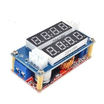 China 5A DC Cv Charging Module LED Driver Voltmeter Ammeter Constant Current Constant Voltage Adjustable Step-Down Power Supply Module for sale