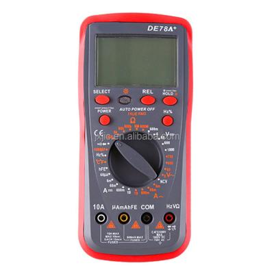 China DE78A+ High Accuracy Digital LCD Multimeter DE78A+ for sale