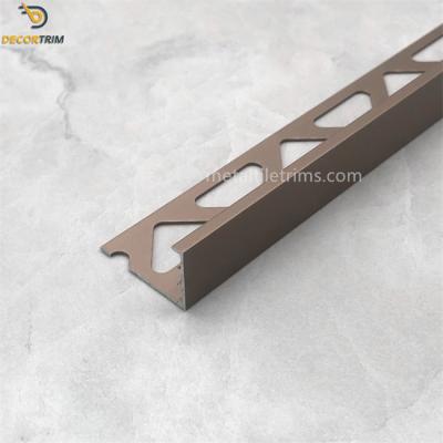 China L Shape Metal Floor Tile Edge Tile Edge Trim  transition Trim strip different Colors for sale