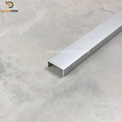 China 8mm*20mm*1mm U Channel Strip Aluminum Metal Edging Decoration for sale