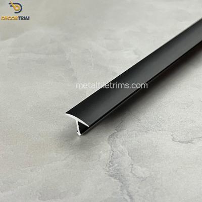 China Outdoor Tile Edge Trim Black Trim Tile T Shaped Transition Strip for sale