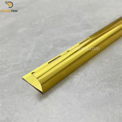 China Aluminum Border Tile Trim Decorative Metal Trim Strip YJ-035 Tile Molding for sale