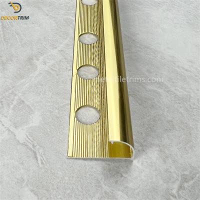 China 2.5m 3m Aluminium Tile Trim Flexible Corrosion Resistant for sale