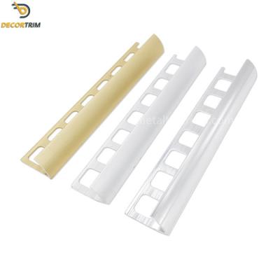 China Tile Trim Quarter Round Tile Edge Trim  Edging Silver Gold Marble Tile Trim 2300mm for sale