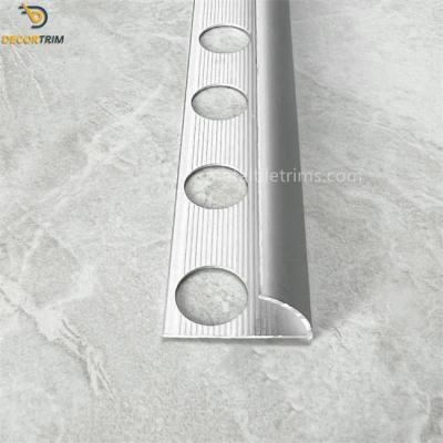 China Metal Trim For Wood Marble Corner Trim Tile Trim 8mm Chrome ODM for sale
