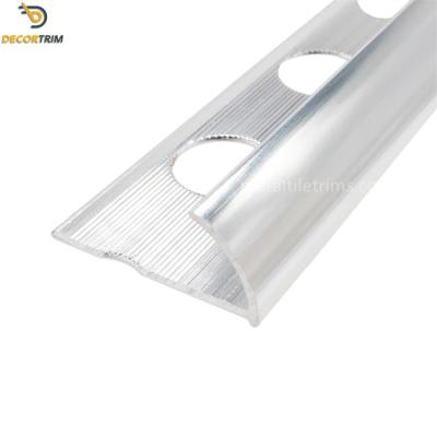 China Round Edge Metal Tile Trim Metal Tile Trims Installing Tile Edge Trim for sale