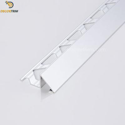 China Metal Flooring Trim Metal Tile Trims Aluminium Floor Cover Strip External for sale