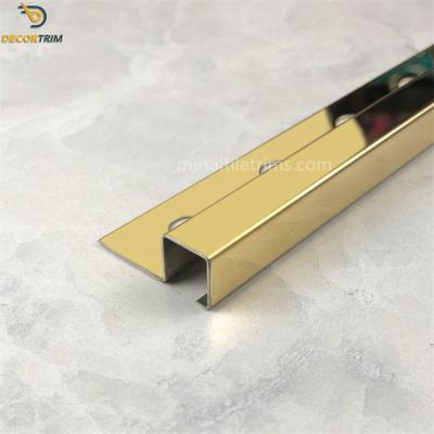 China Tile Edge Trim  Transition Strip Floor Tile Trim Tile Edging Corners Gold Colour for sale