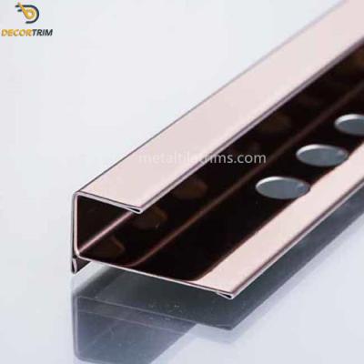 China Tile Trim Used Tile Corner Stainless Steel Tile Trim Triangle / Round / Customized for sale