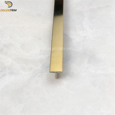 China Supply Stainless Steel T Shape Tile Trim For Wall Metal Tile Angle Trim Ceramic for sale