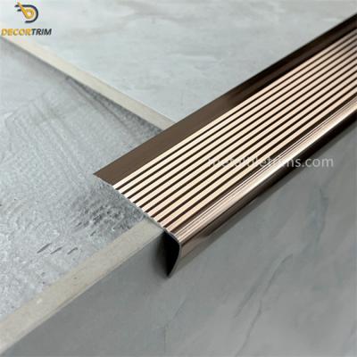 China Tile Edge Trim  Tile Edge Stair Nosing Tile Trim Bullnose Tile Trim 6063-T5 Aluminum for sale