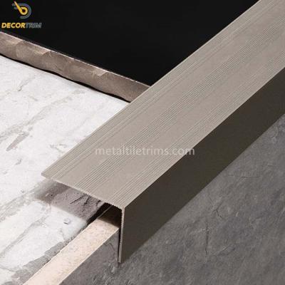 China Edge Aluminium L Trim For Tile Nose Trim Tile Trim For Floor Corner Bead for sale