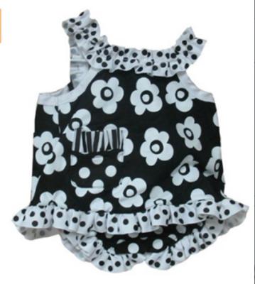 China fashion girl ,New born sleevless dress and panties ,infant dress set ,3-9month for sale