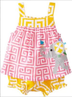 China fashion baby ,New born sleevless dress and panties ,infant dress set ,3-9month for sale