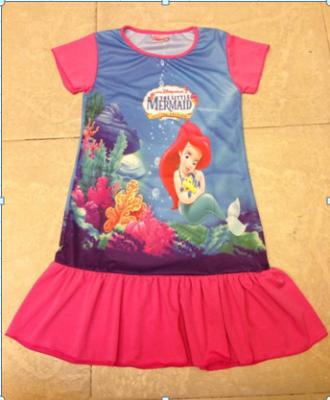 China Frozen dress, fashion new girl shirt ,polyester ,4-14T for sale