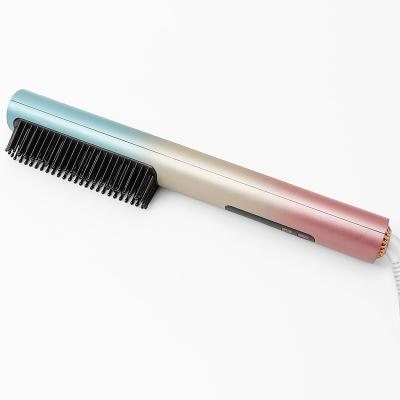 China For Home Use Products New Hot Selling Electric Comb Brush Ceramic Straightening Hair Straightener for sale