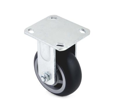 China Source Factory Rigid Products 5X2 Fixed Double Mute Bearing Heavy Duty TPR Caster Wheel for sale