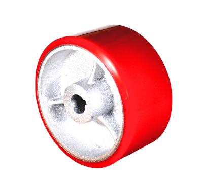 China Other Source Factory Products 200X100mm Heavy Duty Iron Core Polyurethane AGV Drive Wheel for sale