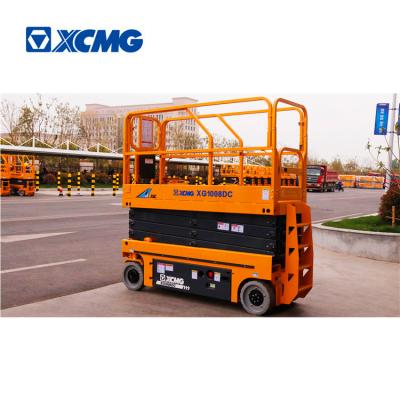 China XCMG Hotels Electric Mobile Scissor Lift XG1008DC 10m Scissor Lift Table for sale