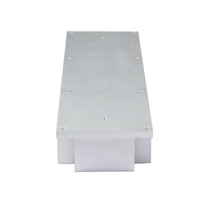 China Heatsink 2500W Laser CNC Parts Precision Square Aluminum Profile Skived Fin Heatsink for sale