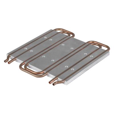 China Radiator Custom Deep-Buried Pipe Copper Water Cold Plate For New Energy Equipment for sale