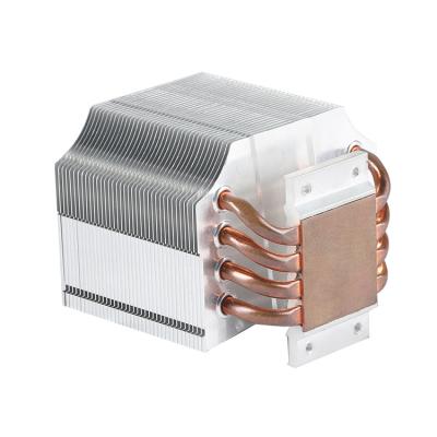 China Radiator Pipe Radiator Led High Performance 500W Copper Aluminum Water Cooled Radiator With Copper Tube For Clean High Power Equipment for sale