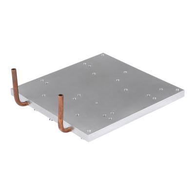 China Cooling Plate Cold Water Radiator 4 Channel Tube Aluminum Alloy Cool Copper Plate for sale